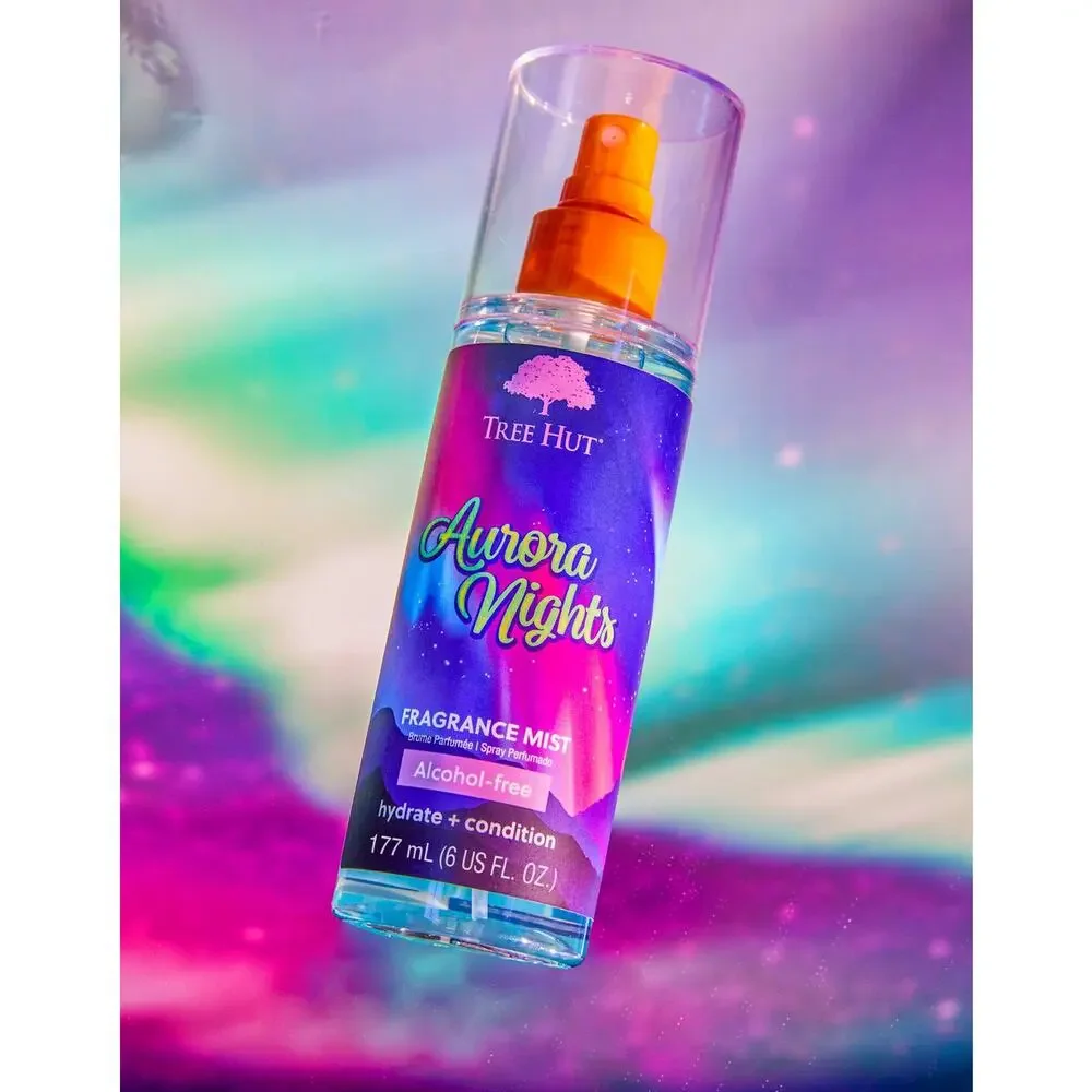 Tree Hut Aurora Nights‎ Fragrance Mist 6oz Hydrate + Condition Alcohol-Free 🌌✨